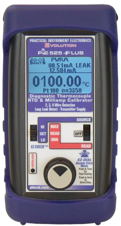 525Plus diagnostic TC, RTD, mA calibrator